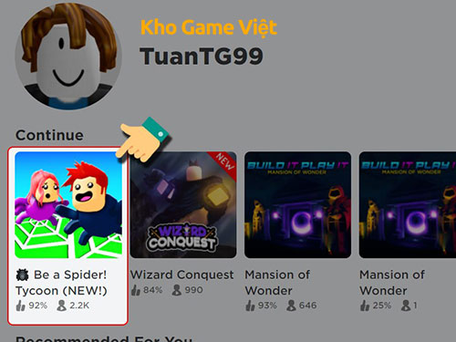 Code Be A Spider Tycoon 1